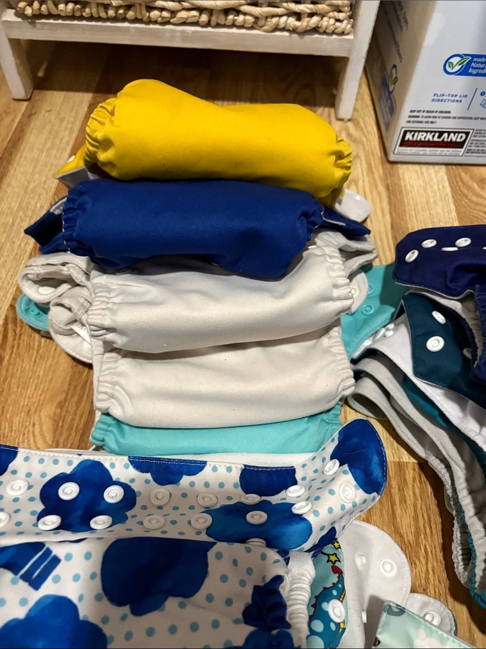 20 Assorted Kids Cloth Diaper Covers and inserts- Multi Color Prints